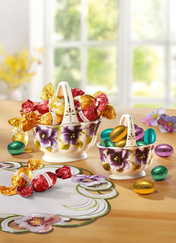 Gef&uuml;llte Porzellank&ouml;rbchen, 2er-Set 