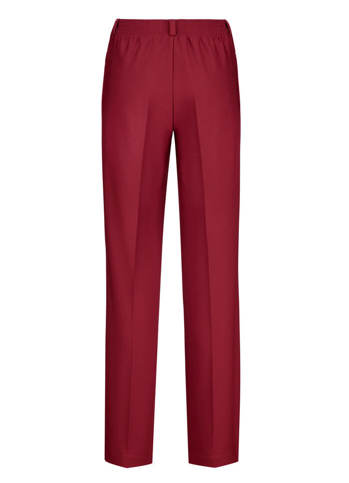 Elegante Hose mit apartem Zieranh&auml;nger ROT