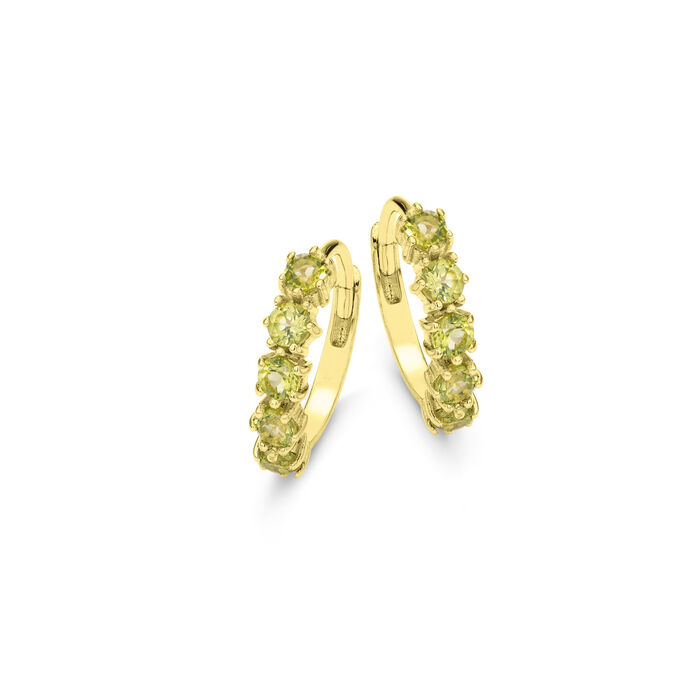 Creolen mit echt Peridot