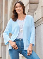 Strickjacke in Strukturmix 