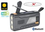 Solarkurbel-Radio mit DAB+ und UKW-Tuner 