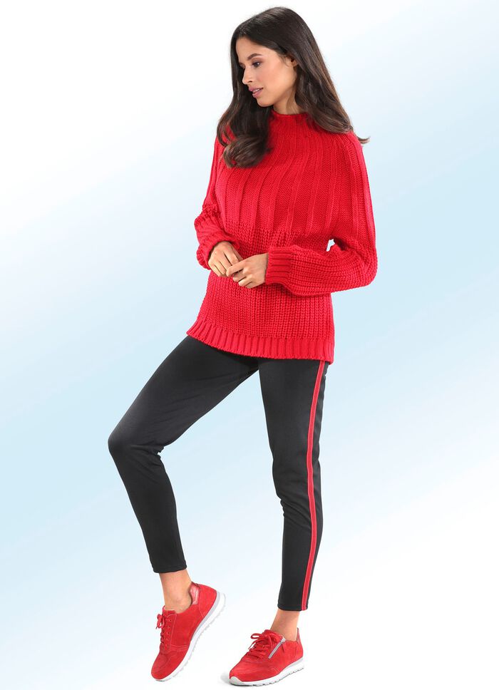 Pullover in Strukturmix 