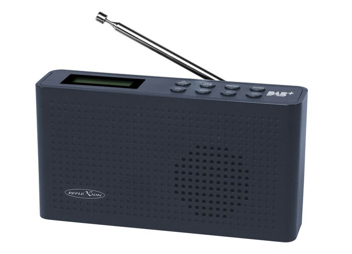 Tragbares DAB+ Radio mit integriertem Akku ANTHRAZIT