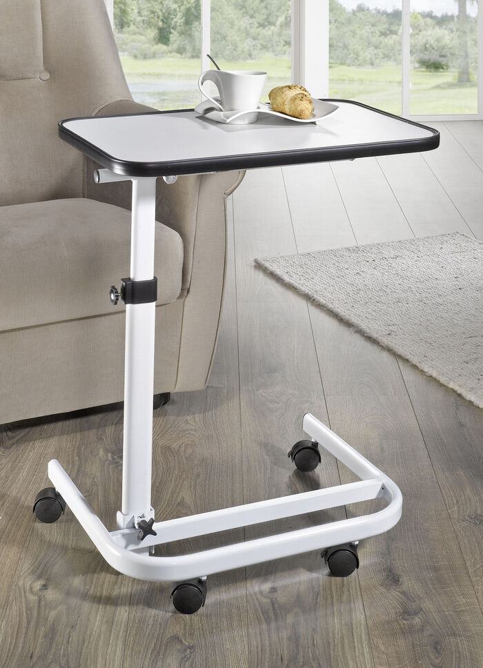 Beistelltisch mit beschichteter Tischplatte WEISS