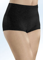 Viererpack Pants mit Gummizug 2X GRAU MELIERT, 2X SCHWARZ