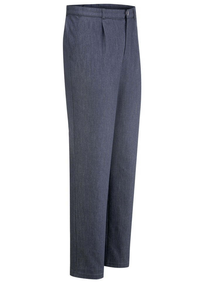 "Klaus Modelle"-Edeljeans mit Bundfalten in 2 Farben BLAU