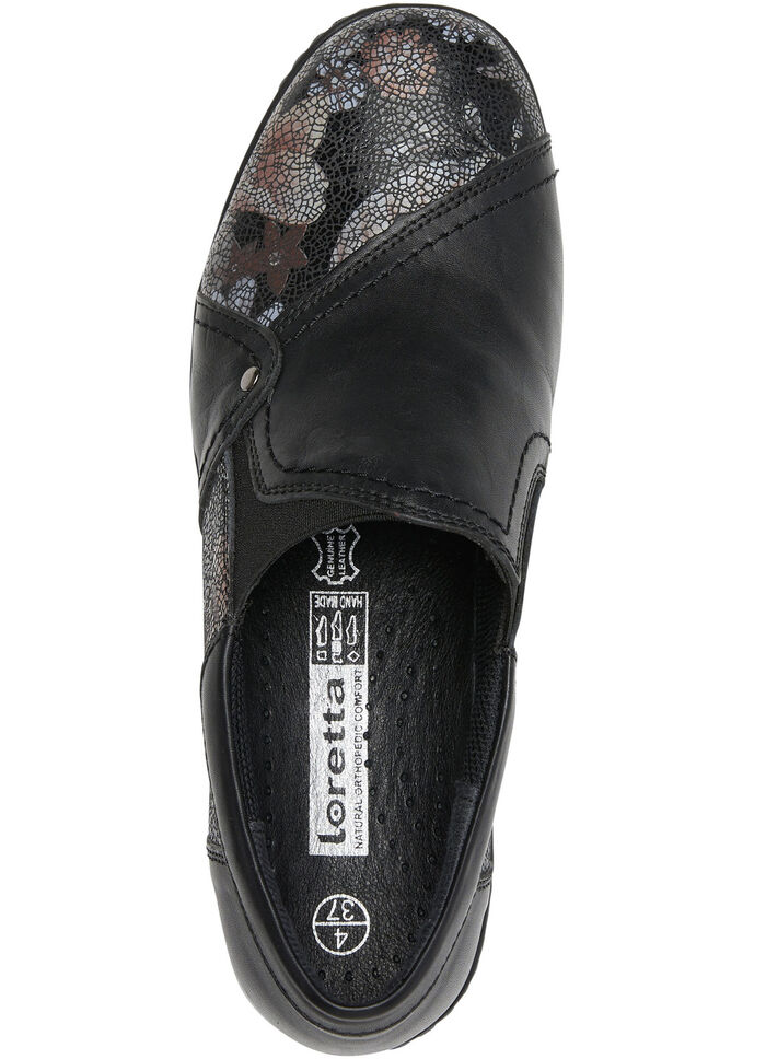 ELENA EDEN Slipper aus Nappaleder SCHWARZ