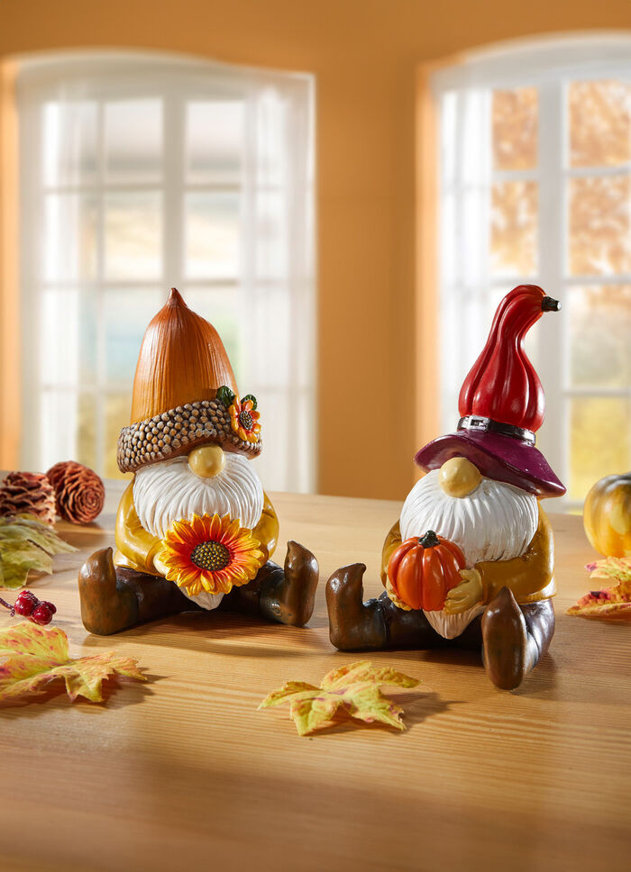 Wichtelfiguren aus Polyresin, 2er-Set 