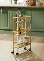 Haushalts-Rollwagen aus Bambus 