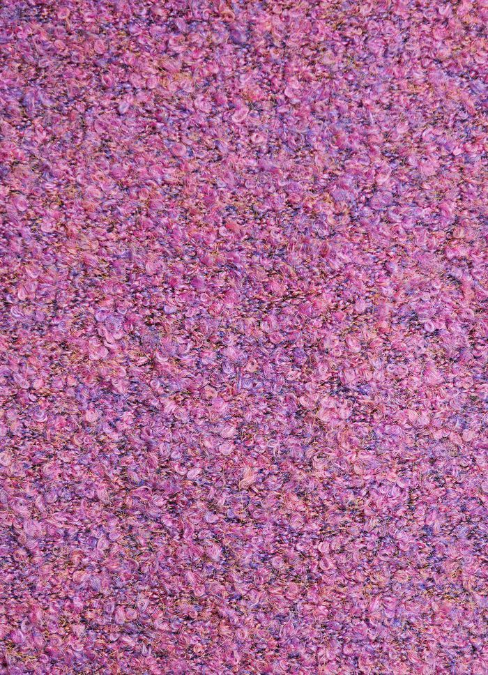 Kurzpullover aus Boucl&eacute;-Melangegarn 