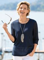 Pullover mit dezentem Glanz 