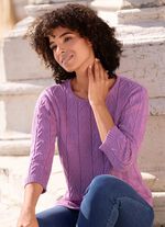 Pullover mit Strukturstreifen 