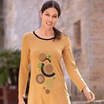 Longshirt mit Motivdruck in 2 Farben 