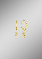 Creolen mit funkelnden Flügelchen