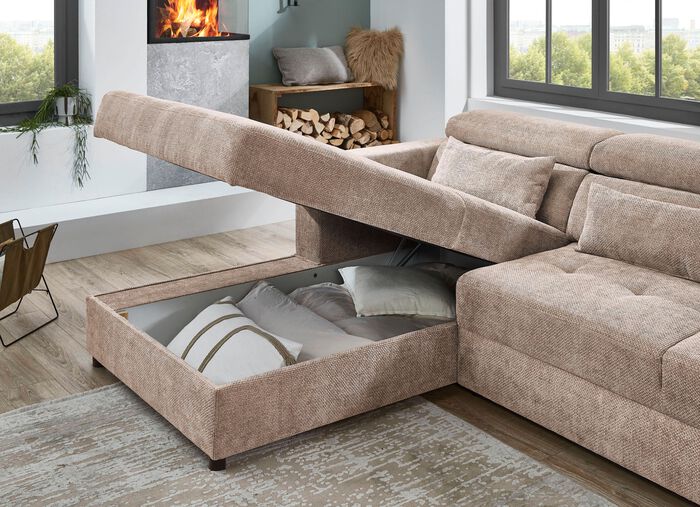 Polsterecke mit Bettfunktion 