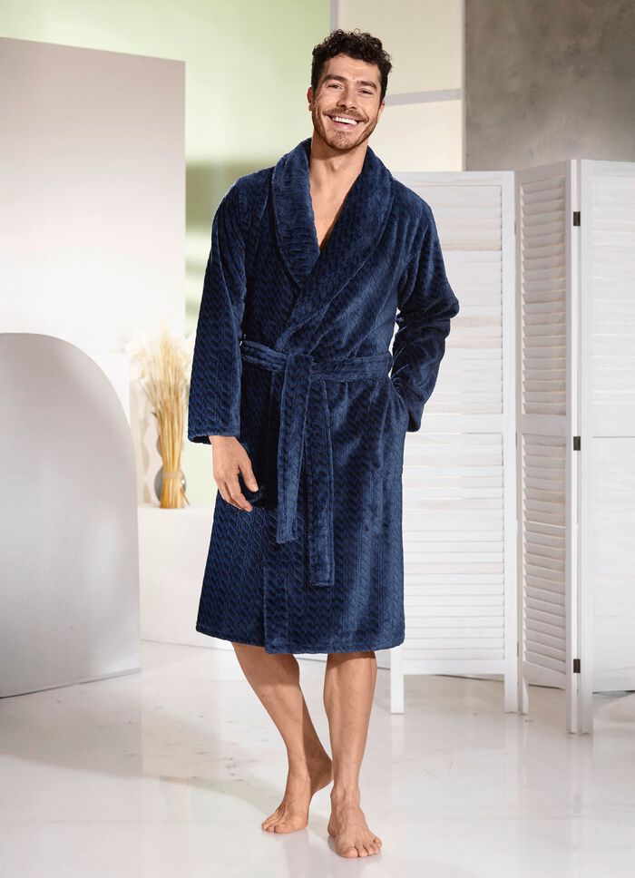 Hausmantel aus Micropl&uuml;sch 