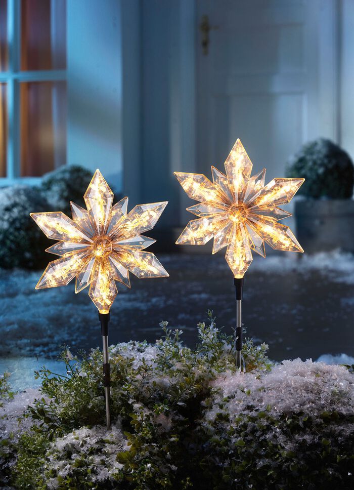Gartenstecker Stern, 2er-Set 