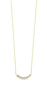 Sterne-Halskette mit Brillanten 