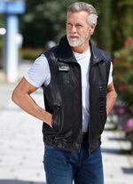 Lederweste mit Taschen 