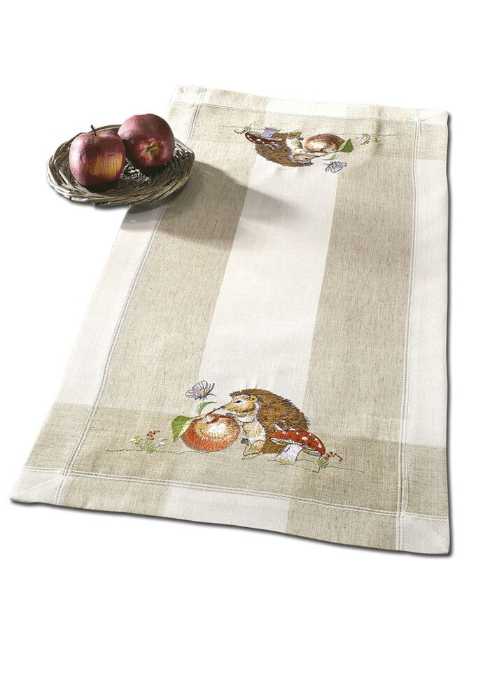 Tisch- und Raumdekoration mit Igel-Motiv SEKT/BUNT