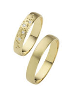 Satinierter Trauring 