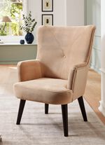 Bequemer Sessel auf Holzf&uuml;&szlig;en 