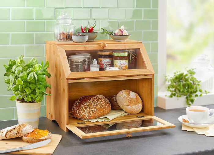 Backwaren-Theke für das Frühstücksbuffet zu Hause BRAUN