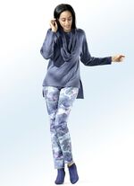 Hose mit angesagter Dessinierung INDIGOBL.-HELLBL.-ORCHIDEE