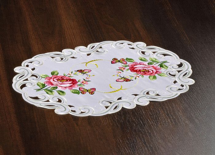 Tisch- und Raumdekoration mit Rosen-Motiven SEKT-ROT-BUNT