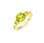 Damenring mit echt Peridot 