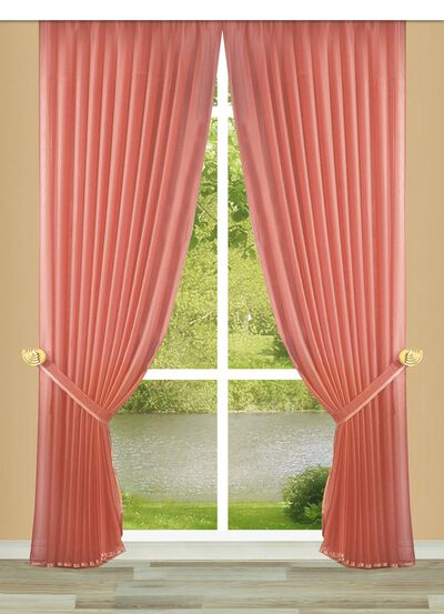 Seitenschal-Garnitur mit Satin-Einfassband und Universalschienenband 