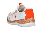 Rieker Sneaker mit elastischem Schnellschn&uuml;rsystem mit Stopper WEISS-BUNT