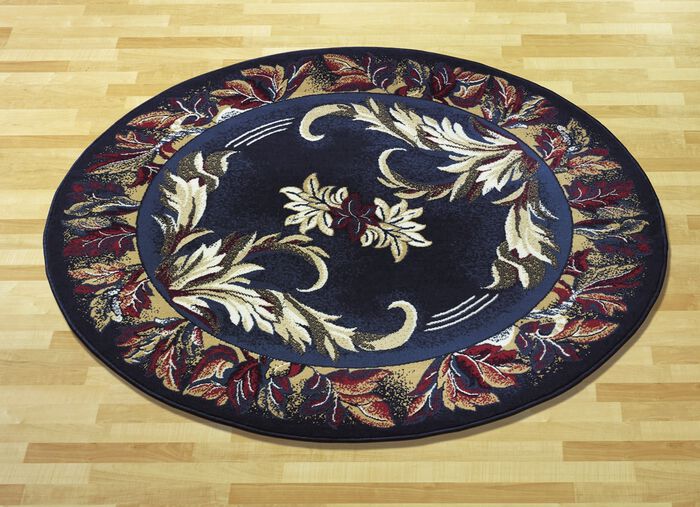 Br&uuml;cken/Teppiche und Bettumrandungen mit Mittelmotiv BLAU MITTELM.