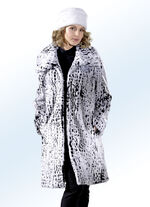 Kurzmantel mit Pelzhakenverschlüssen 