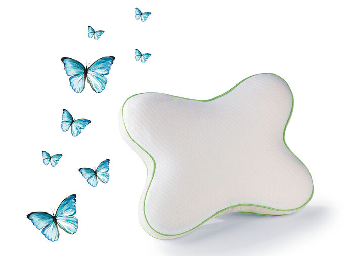 Schmetterlingskissen f&uuml;r erholsamen Schlaf 