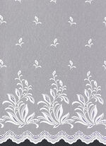 Bezaubernder Blumenfenster-Store mit Automatikfaltenband 