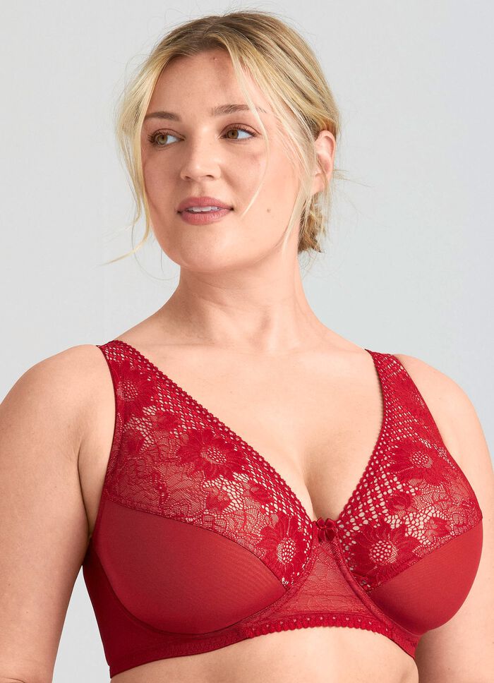 Miss Mary B&uuml;gel-BH mit floraler Elastikspitze 