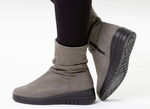 ELENA EDEN, bequeme Damen-Stiefeletten, Weite H, mit herausnehmbarem Fußbett DUNKELTAUPE