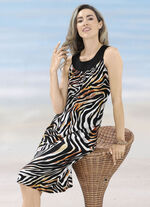 Kleid mit Ausschnittblende, &auml;rmellos 