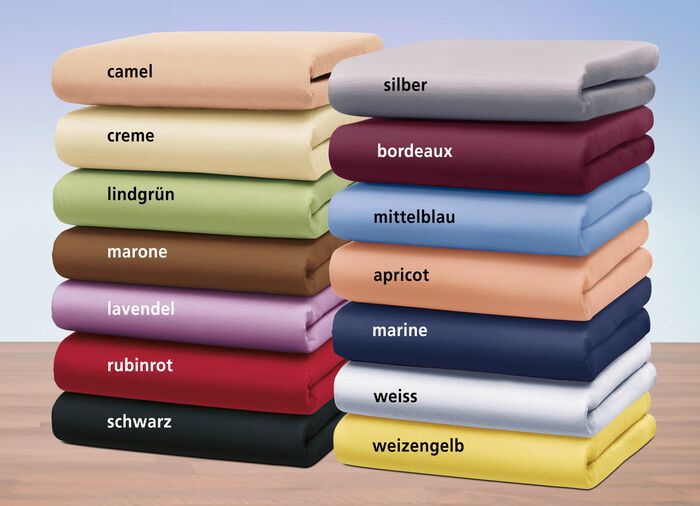 Edel-Jersey-Spannbetttuch mit Elasthan WEISS