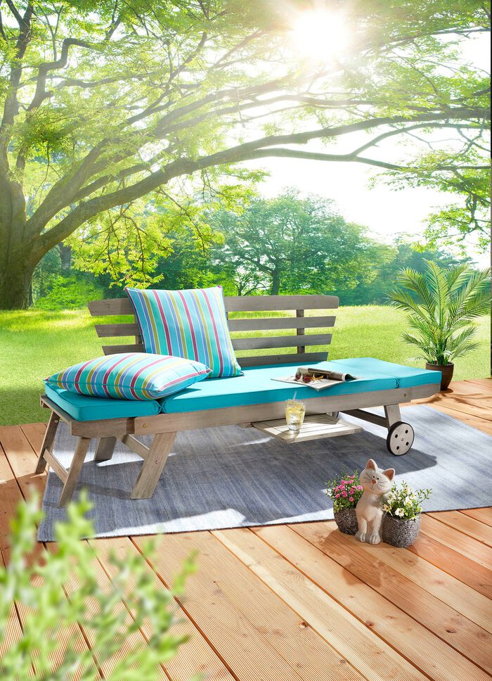 Multifunktionsbank Maui aus Akazienholz 