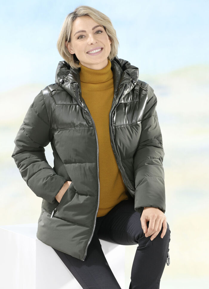 Funktionsjacke im angesagten Materialmix 