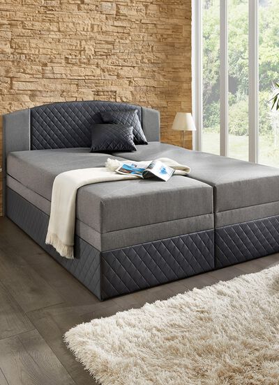 Boxspringbett mit Bettk&auml;sten 