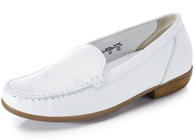 Waldl&auml;ufer Mokassin-Slipper aus edlem Rind-Nappaleder 