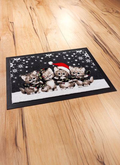 Fu&szlig;matte mit rutschhemmend beschichteter R&uuml;ckseite 