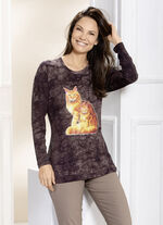 Ausdruckvolles Shirt  BRAUN BATIK