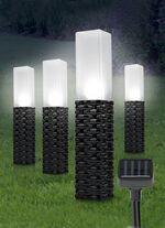 Solar-Leuchten 4er-Set mit Tageslicht-Sensor 