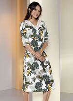 Zweierpack Nachthemden mit Spitze und V-Ausschnitt 