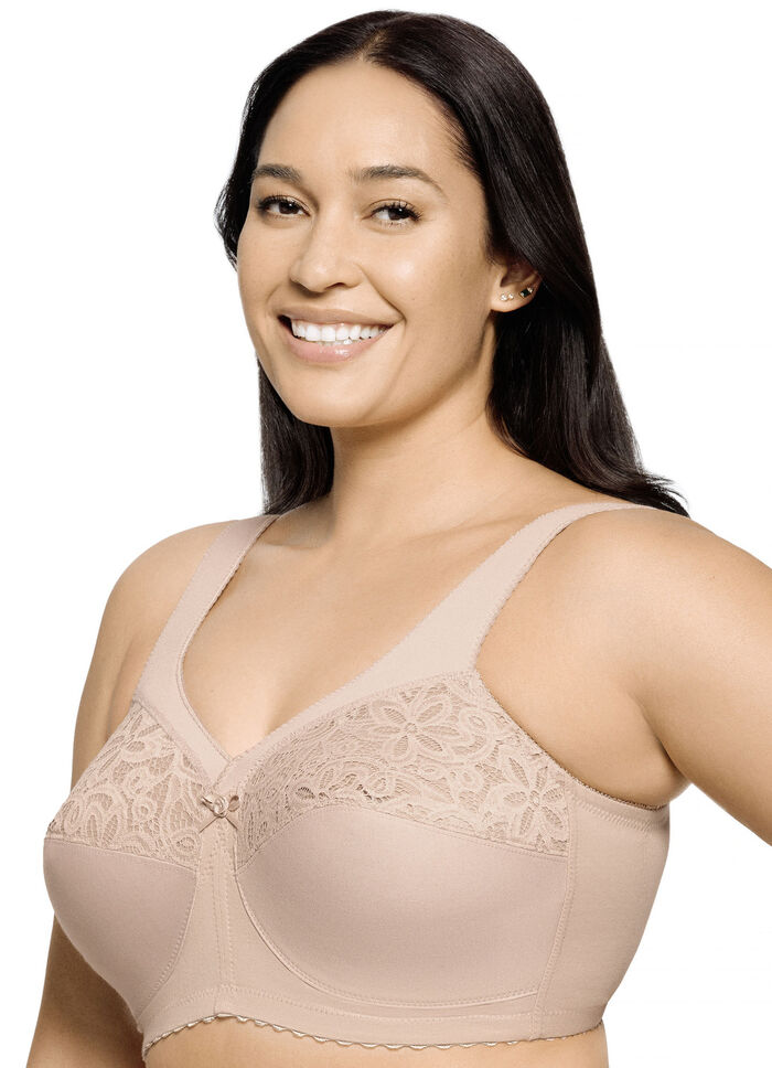 Glamorise St&uuml;tz-BH mit Stickereispitze BEIGE