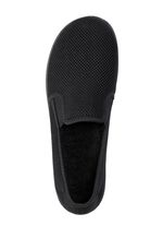 Leichte Herren-Hausschuhe, mit Gummizug SCHWARZ